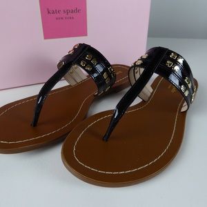 Kate Spade NY Carol Patent Leather Sandals NIB